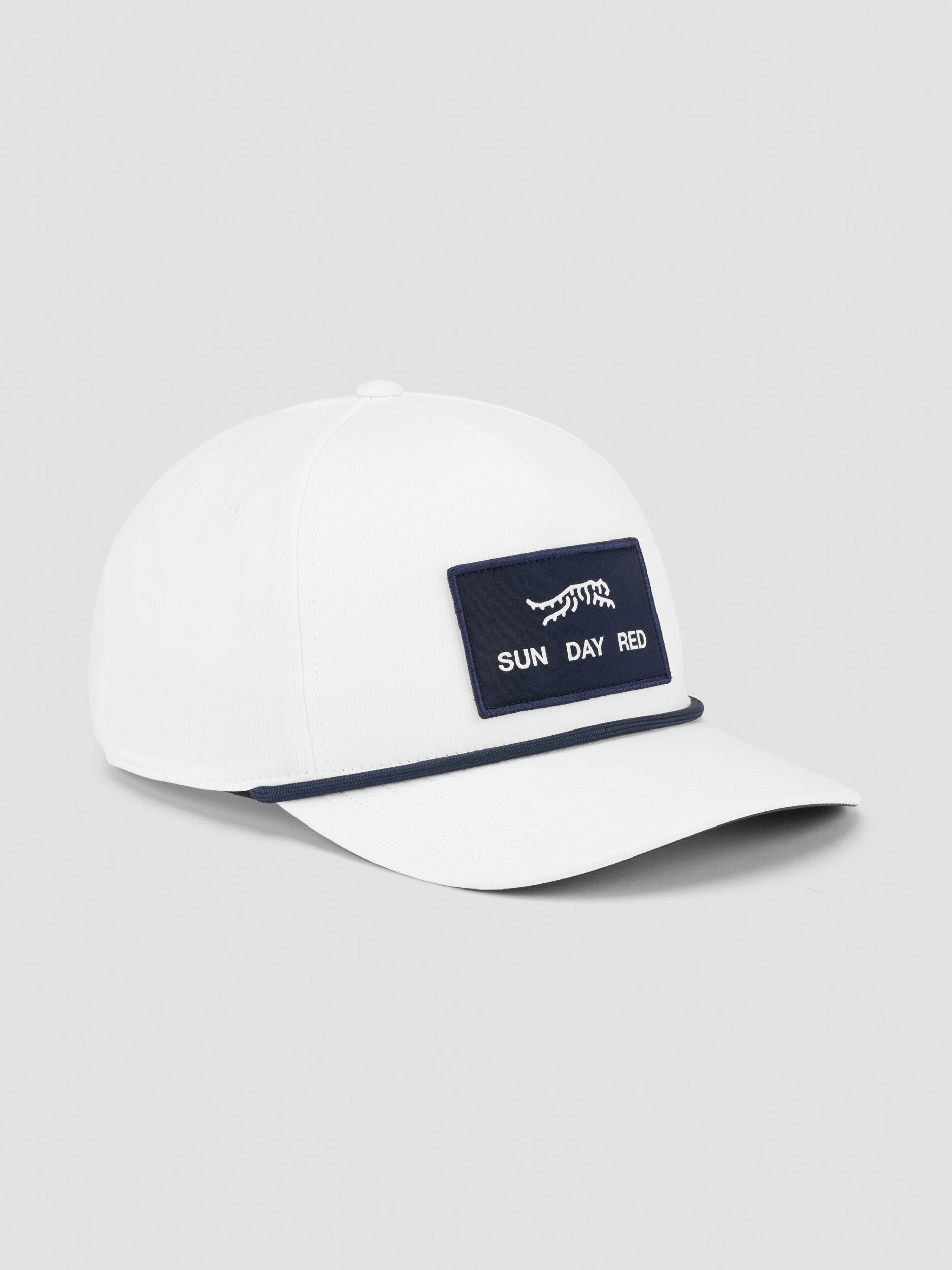 Pioneer Performance Rope 5 Panel Snapback Hat | Sun Day Red