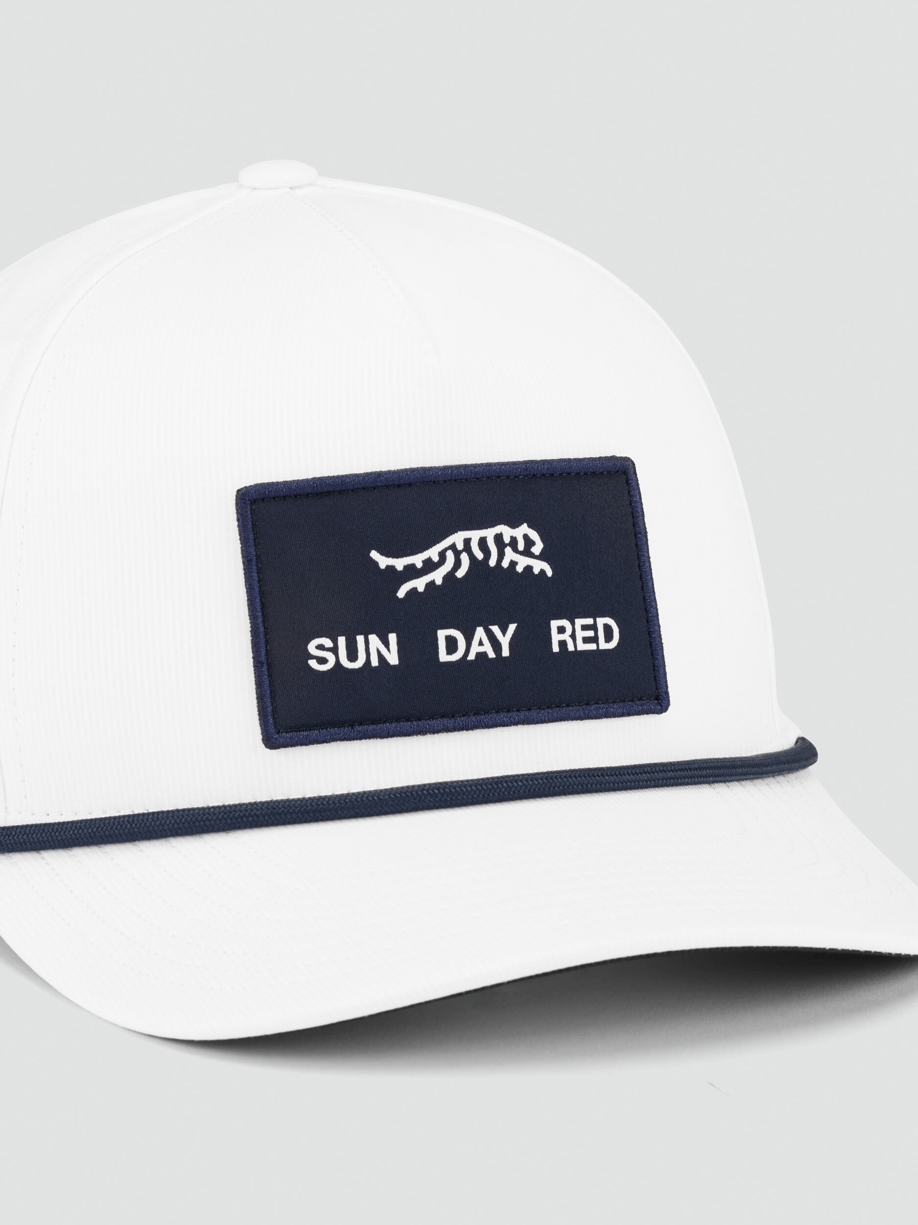 Pioneer Performance Rope 5 Panel Snapback Hat | Sun Day Red