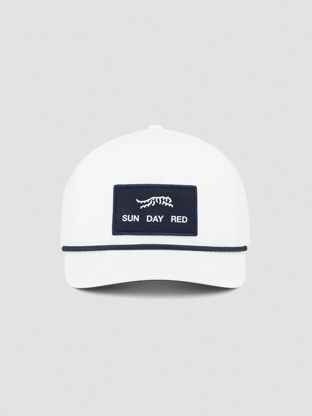 Pioneer Performance Rope 5 Panel Snapback Hat | Sun Day Red