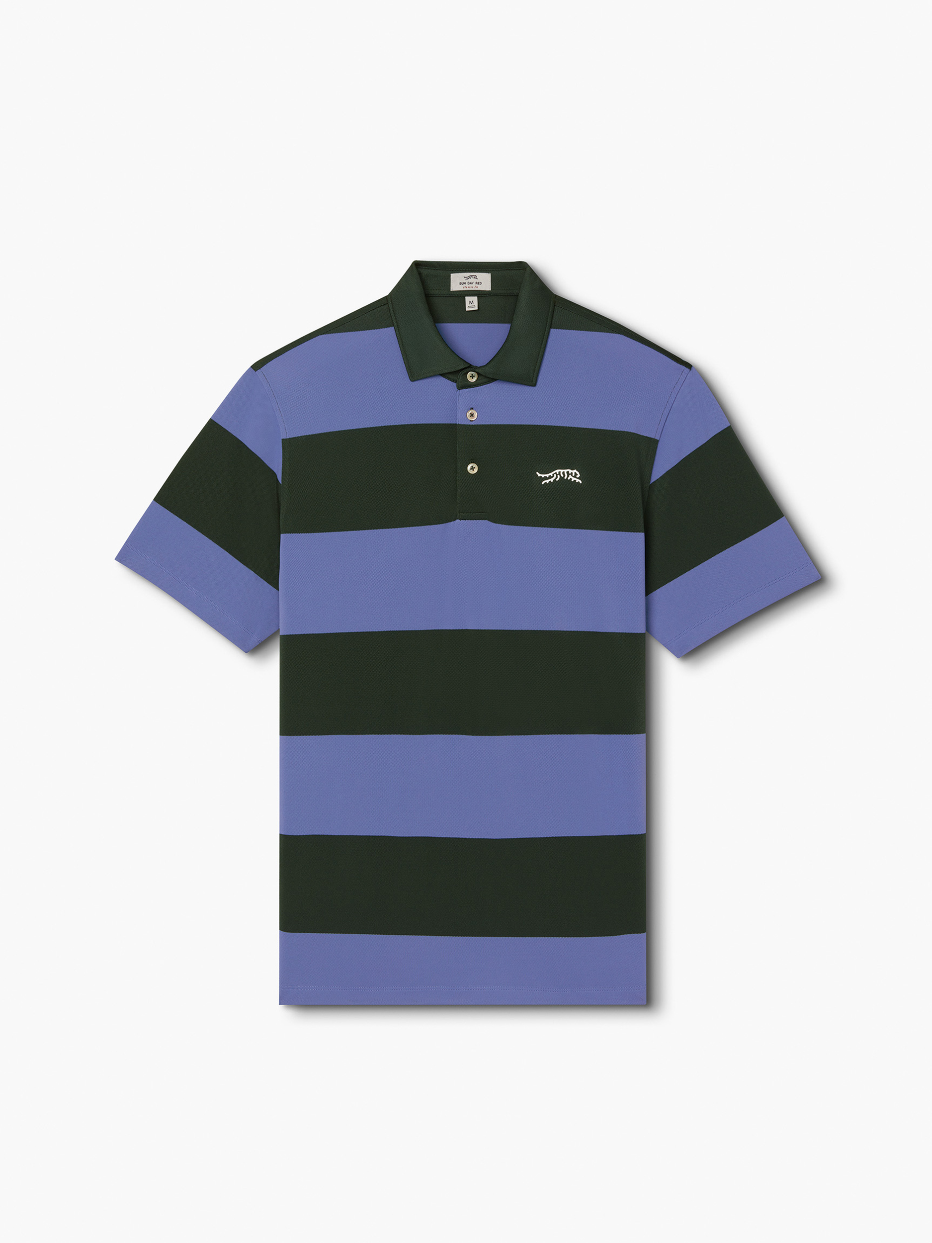 Vintage AM Stripe Polo | Sun Day Red