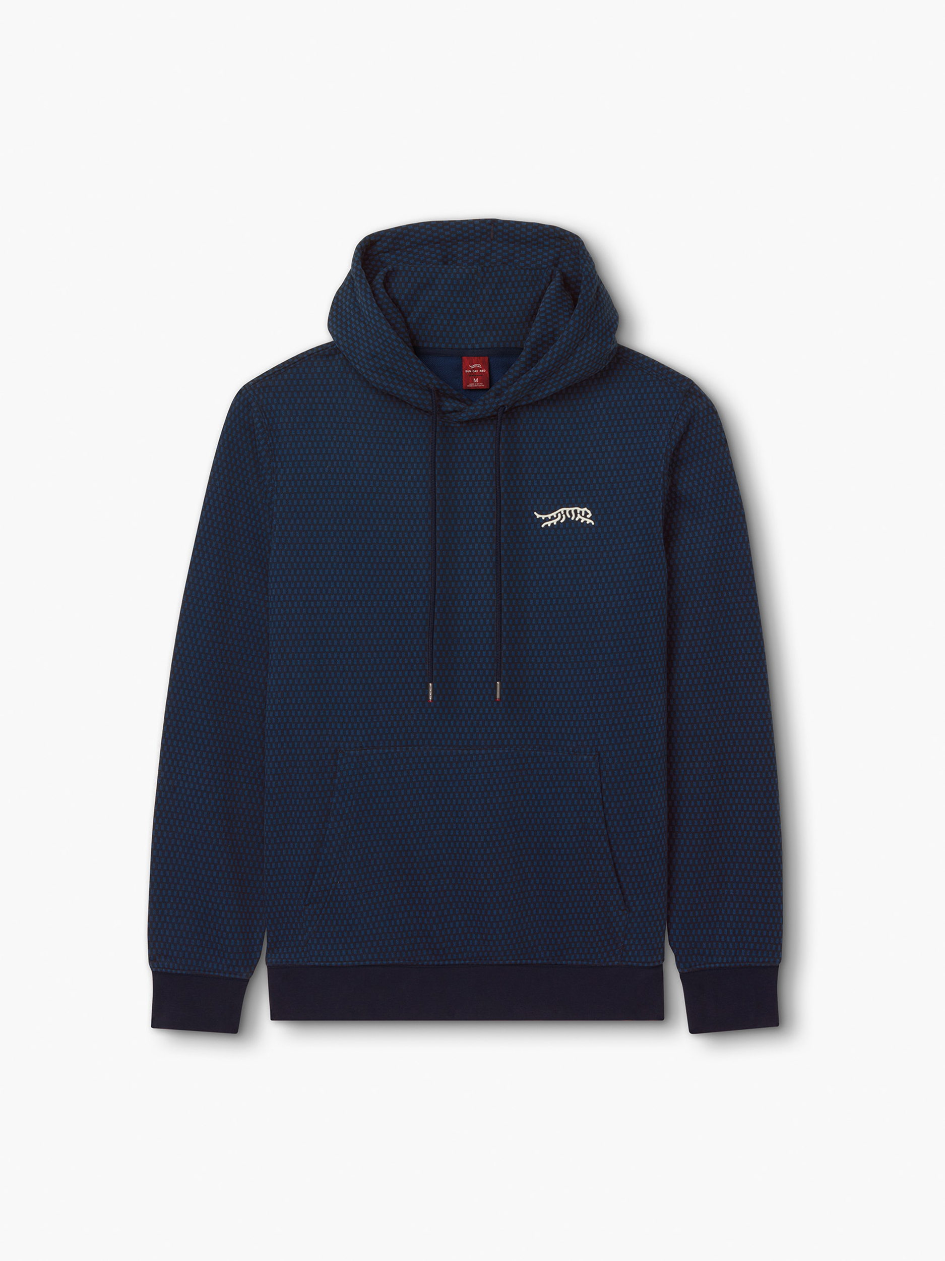 バスケットボール Ball Embroidered Sweat Hoodie (navy) Original Super Fleece Cone Hoodie | MJ Footwear