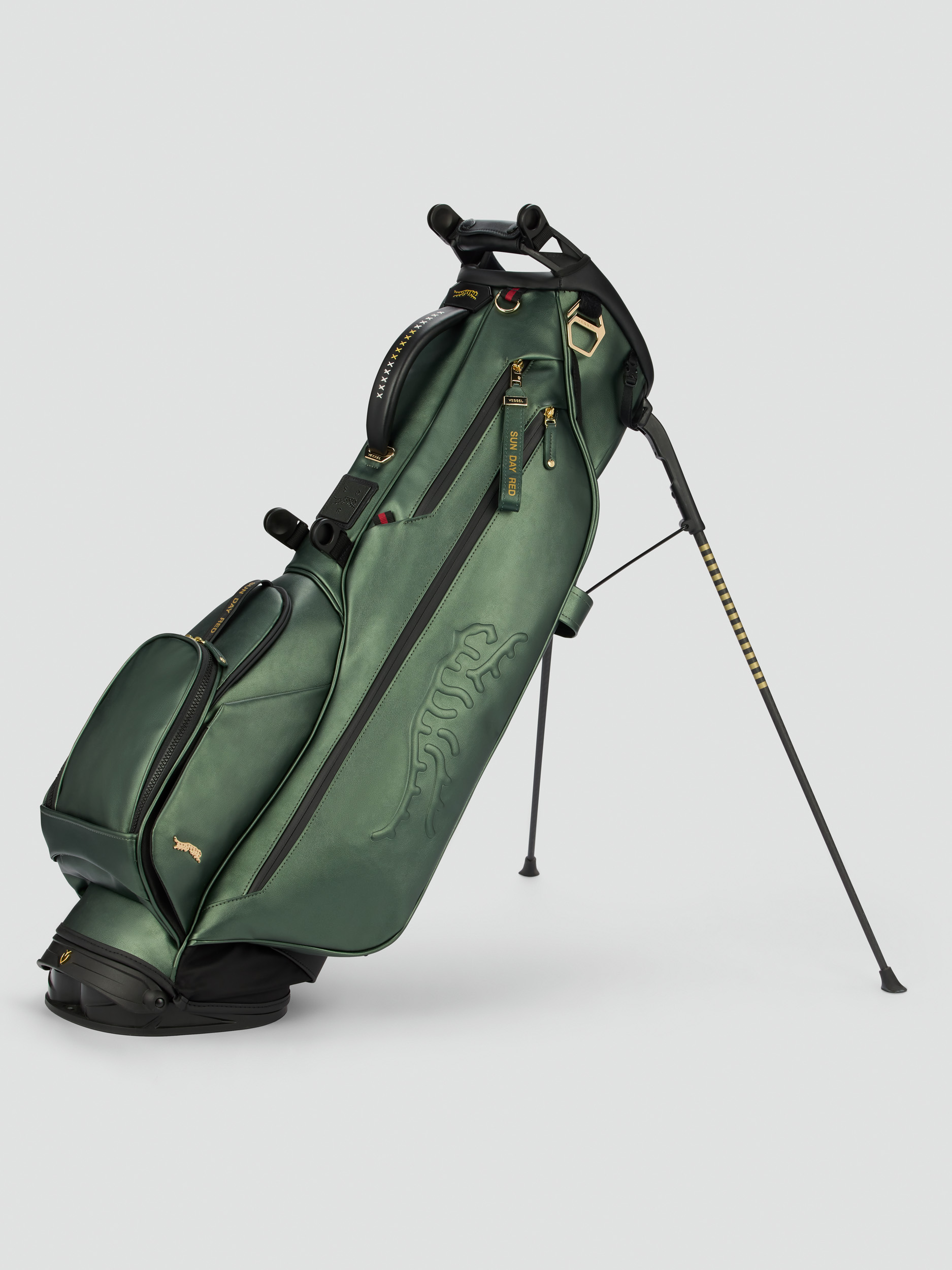 The Legend 4 Way Luxe Stand Bag | Sun Day Red