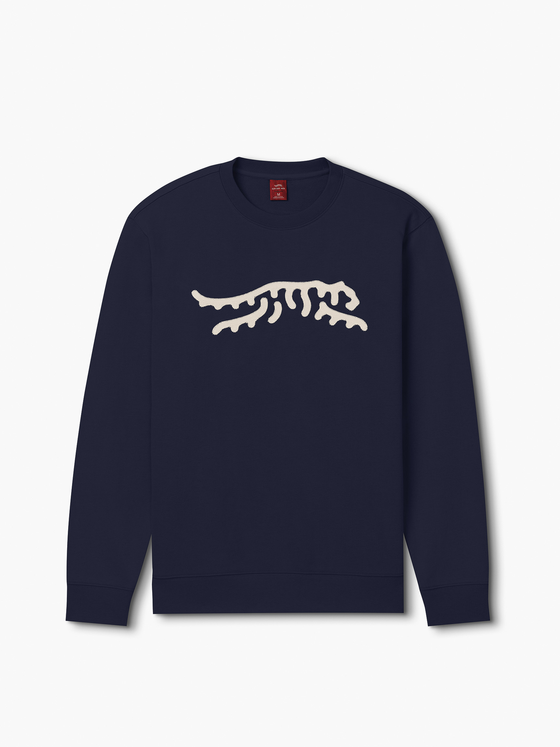 Icon Chain Stitch Crew | Sun Day Red