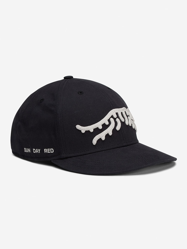 Jupiter Chain Stitch 6 Panel Snapback | Sun Day Red